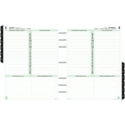 Folio size - Personal Organiser - Armorhide Leather Binder - Zippered - Black - 1PPD January 14