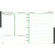 Folio size - Personal Organiser - Armorhide Leather Binder - Zippered - Black - 2PPD April 13
