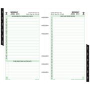 Portable size - Personal Organiser - Armorhide Leather Binder - Zippered - Black - 2PPD October 13