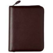 Desk size - Personal Organiser - Armorhide Leather Binder - Zippered - Burgundy - 2PPW January 14