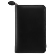 Portable size - Personal Organiser - Armorhide Leather Binder - Zippered - Black - 2PPW July 13