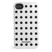 Combination Case for iPhone® 4 & 4S White w/Black Dots