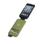 Portafolio™ Flip Wallet for iPhone® 5 - Green/Blue