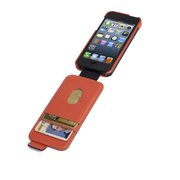 Portafolio™ Flip Wallet for iPhone® 5 - Black/Orange