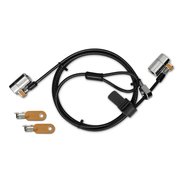 Câble antivol ClickSafe® Twin Round Keyed Laptop Lock - option clé unique