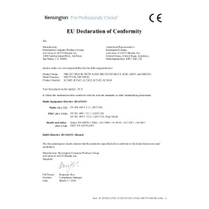 EU DoC (K72405,K72421,K72422,K72423,K72424_M01375,M01308)