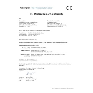 EU DoC (K72452,K75228_M01366,M01308)