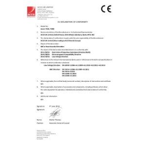 Auto+ 750X 750M CE Declaration - 2018 June (DS)