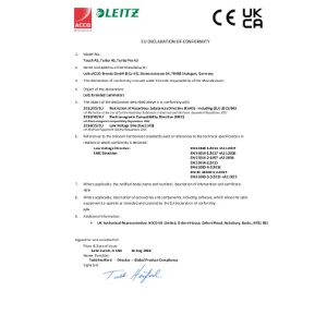 Touch A3 Turbo A3 Turbo Pro A3 CE UKCA Declaration - 2022 August (DS)