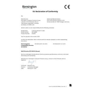 EU DoC (K32300, M0148808)