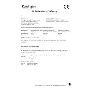 EU DoC (K33020, K33021, K33022, M01457, M01458, M01459)