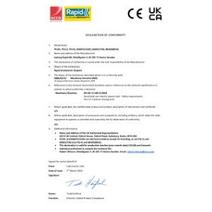 PS101 PS111 PS141 CE UKCA Declaration - 2023 March November (DS)