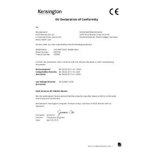EU DoC (K36900, M01634)