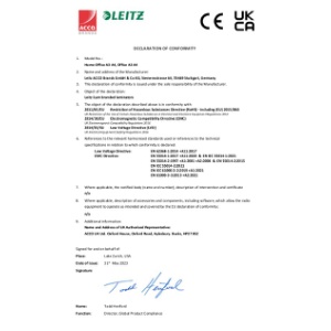 iLam Home Office A3 A4 and Office A3 A4 CE UKCA Declaration - 2023 May (DS)