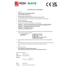 Optimum Autofeed+ 225X 225M 300X 300M IQ Office 300 P4 P5 CE Declaration - 2023 December (DS)