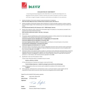 9016 Cosy Water Bottle - Food Contact Declaration - 2024 March (DS)