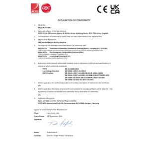 MagnaPunch Elite CE UKCA Declaration - 2024 September (DS)