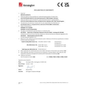 EU UK DoC (K72080,K72081,K72084,K72085,K72087,M01627-M,M01627-D)