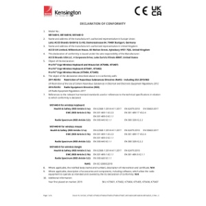 EU UK DoC (K75401,K75402,K75404,K75405,K75406,K75407, M01440-K,M01440-M,M01440-D)