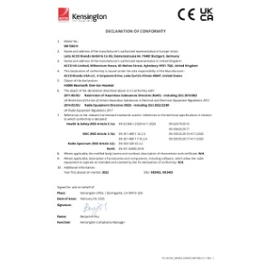 EU UK DoC (K83452, K83453 M01584-H) 