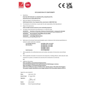 Sparta 2.0 Punch G3 MF ProPuncher-C1 SmartPunch Plus StreamPunch VFX CE UKCA Declaration - 2025 August (DS)