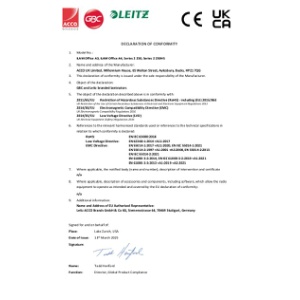 iLAM Office A3 A4 Series 2 250 250HS CE UKCA Declaration - 2025 March (DS)