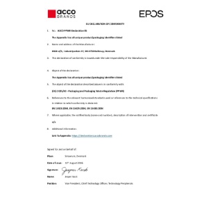 ACCO PPWR Declaration 05 - 2026 Aug