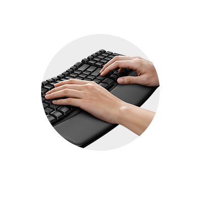 Ergonomic Wave Design with Built-In Wrist Rest