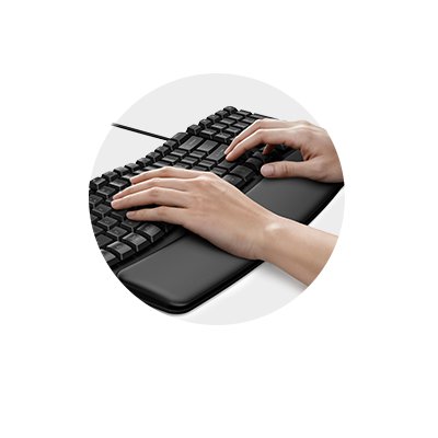 Ergonomic Wave Design with Built-In Wrist Rest