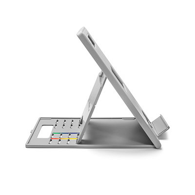  Soporte elevador para laptop, base de refrigeración plegable de  plástico, soporte para computadora portátil, soporte elevador para  computadora, soporte plegable ajustable para portátil, compatible con  portátiles y tabletas de 10-14 pulgadas (