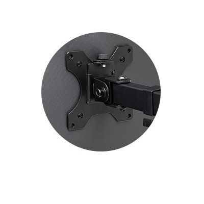 Quick-release VESA 75/100 mounting plate