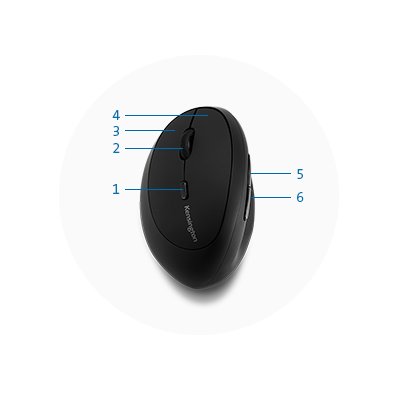 Kensington Souris ergonomique sans fil Pro Fit pour gauchers - Souris PC -  Garantie 3 ans LDLC