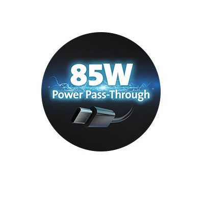 Up to 85W Power Pass-Through