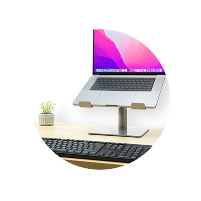 MoKo Soporte para Portátil Universal, [4 PZS] Elevador de Teclado