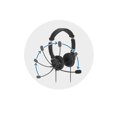 Rotating Microphone with In-Line Controls