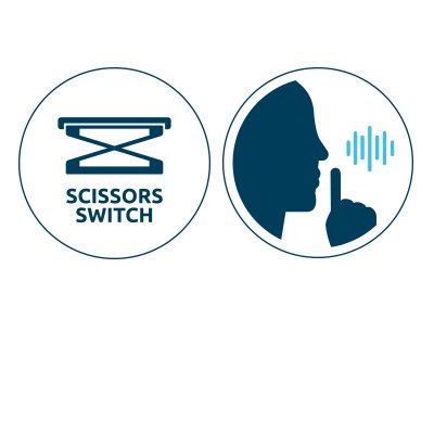 Scissor-Switch Keys for Quiet, Responsive Typing
