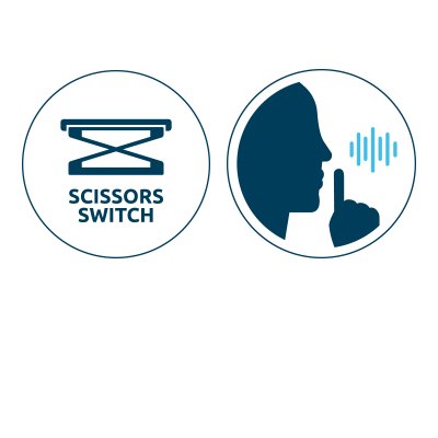 Scissor-Switch Keys for Quiet, Responsive Typing