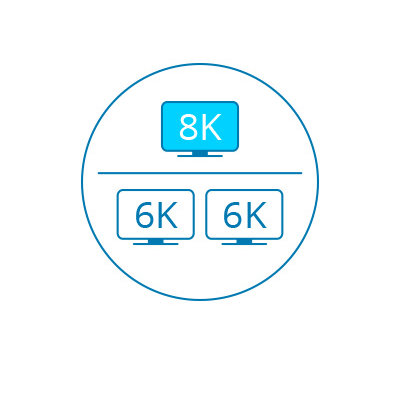 Up to Single 8K or Dual 6K for Your MacBook