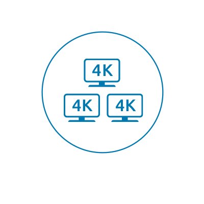 Up to Triple 4K or Single 8K with Thunderbolt™ 5 Technology