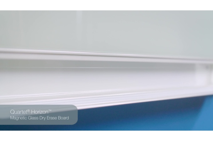 Quartet® Evoque® Magnetic Glass Dry-Erase Boards, Glass Boards