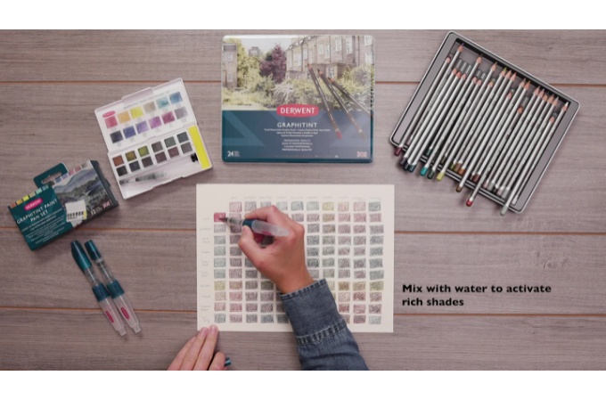 DERWENT GRAPHITINT 24色セット derwent-graphitint-pencil-set-
