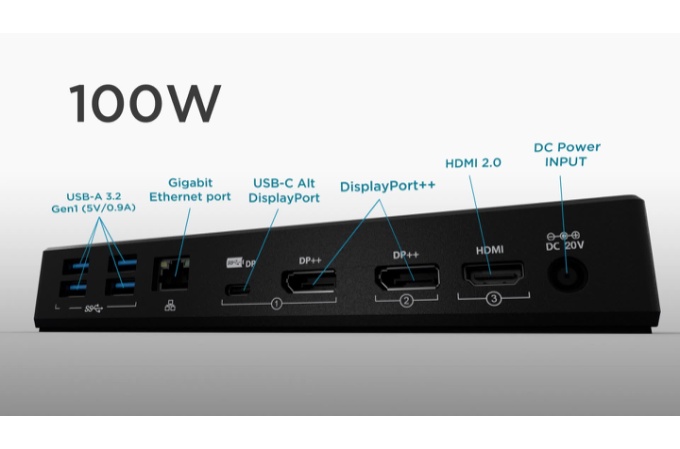 SD4850P USB-C 10Gbps Dual Video Driverless Docking Station - 100W PD -  DP++/HDMI - Windows