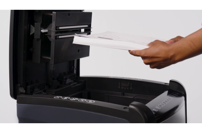 GBC AutoFeed+ Office Shredder, 300X, Micro-Cut, P-4, 300 Sheets