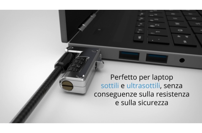 Lucchetto Per Laptop Kensington Slim - Antifurto Per Device Sottili - Foto 9