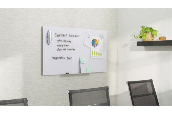 Quartet® InvisaMount® Magnetic Glass Dry-Erase Boards, Glass Boards