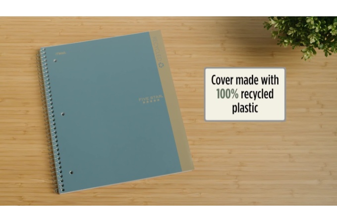 Five Star® Reinforced Filler Paper Plus Study App, College Ruled, 8 1/2 x  11, 80 Sheets/Pack, 4 Pack, Filler Paper
