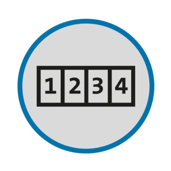 Resettable 4-Number Combination