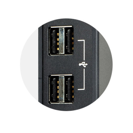 4 Rear USB 2.0 Ports