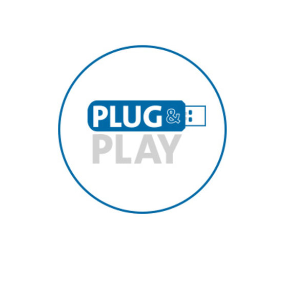 Plug & Play 2.4GHz Wireless Connection with 65-Foot Range
