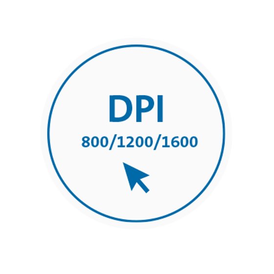 Triple DPI Settings (800, 1,200, 1,600)